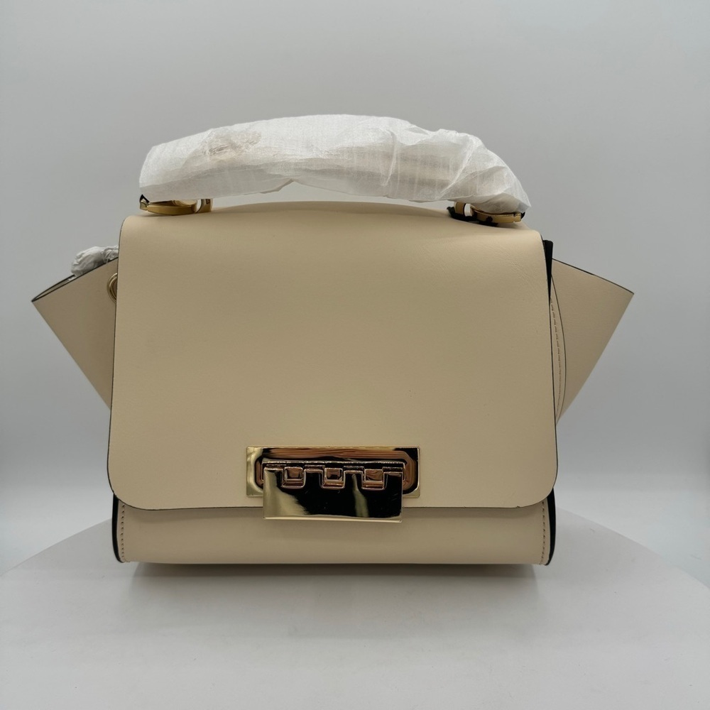 ZAC Zac Posen Eartha Iconic Top Handle Crossbody Handbag Color Ivory MSRP $525